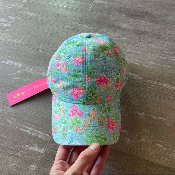 NWT Lilly Pulitzer X Disney Run Around Hat in Blue Ibiza Lilly Loves Disney - Picture 3 of 7